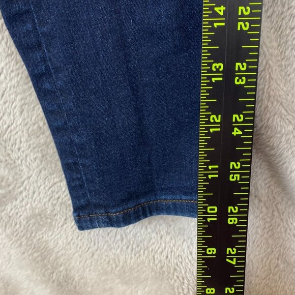 Loft Womens Jeans Size 25/0 High Waist Skinny Classic Button Fly Blue Denim - Picture 3 of 13